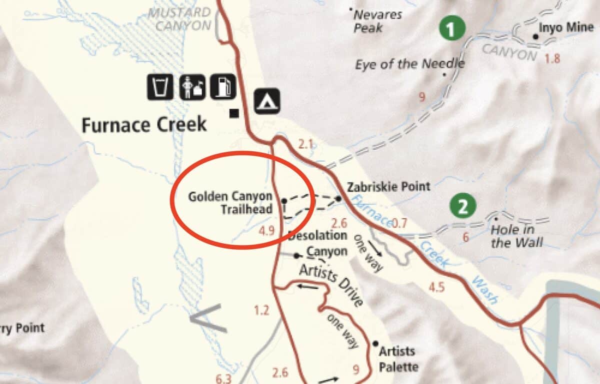 Golden Canyon Trailhead