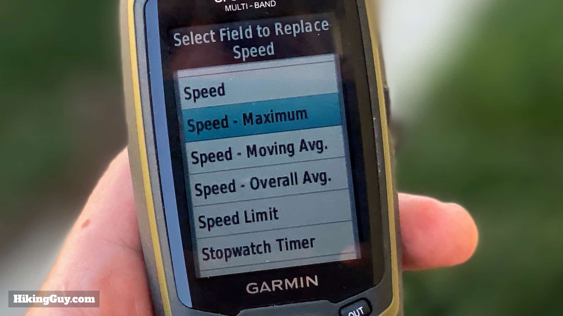 Gpsmap 65 Custom Data Field