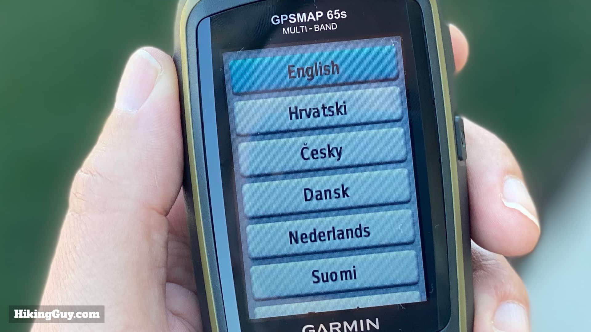 Gpsmap 65 Setup Screen
