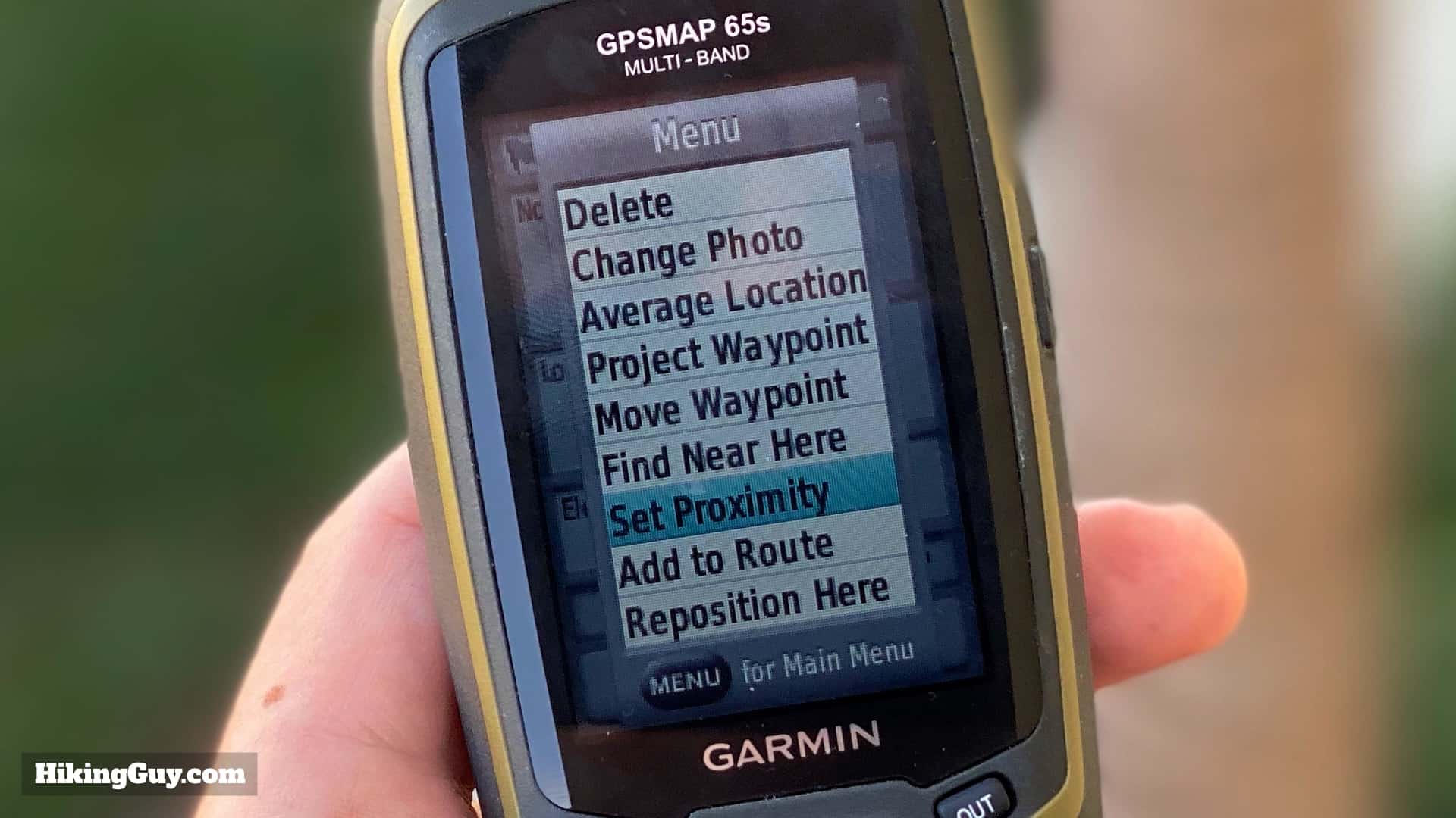 Gpsmap 65 Waypoint Proximity Alert