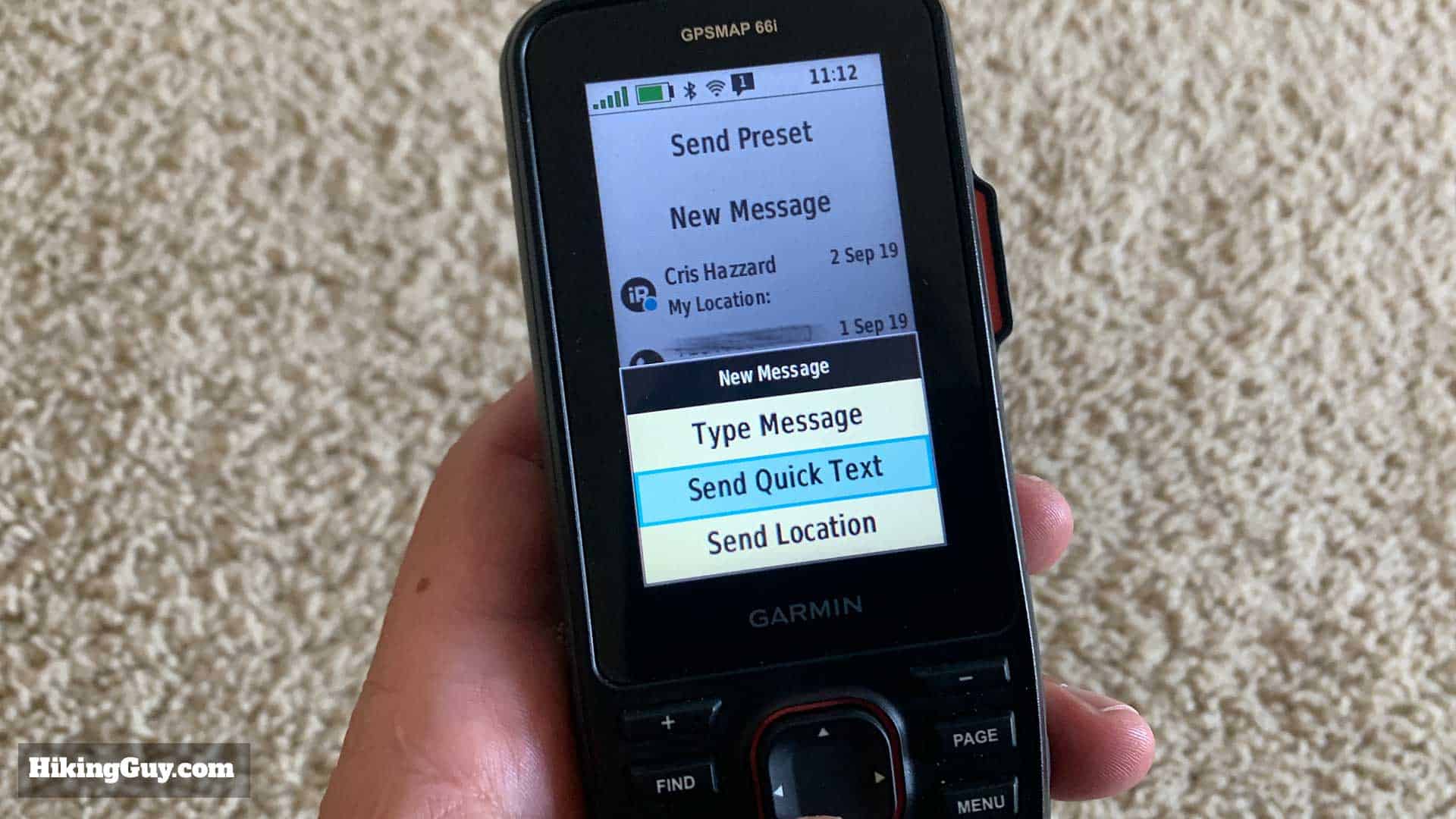 Gpsmap 66i0 Sending Message