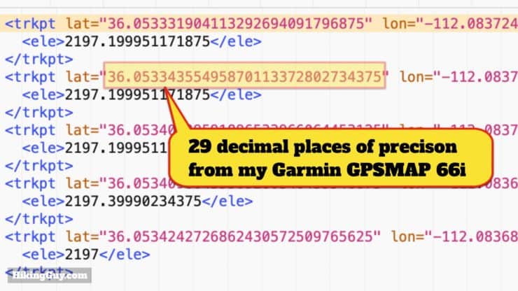 Gpx Decimal Precision Errors