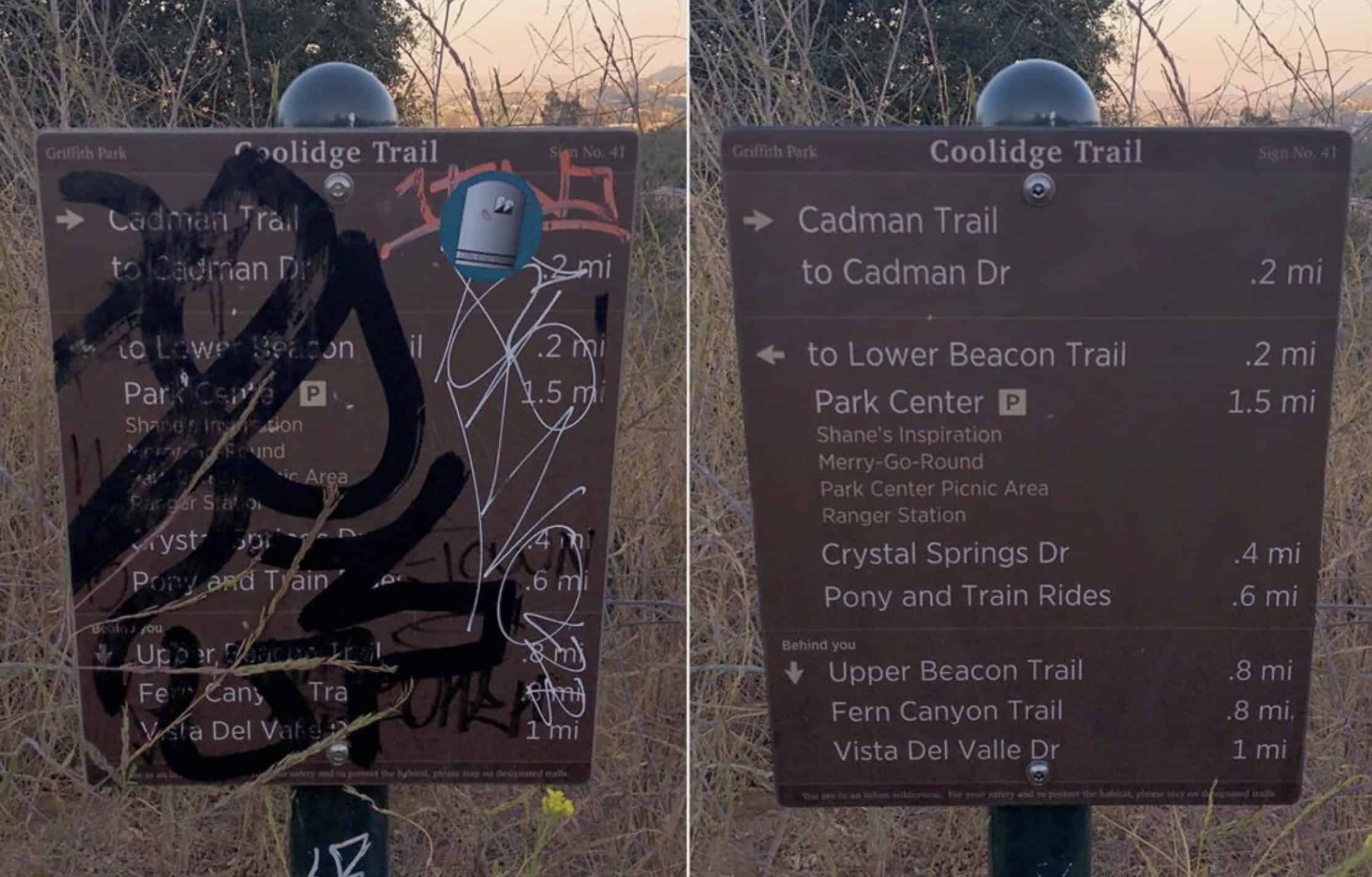 Grafitti Trail Sign