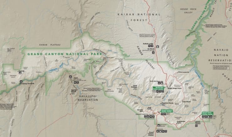 Grand Canyon Nps Overview Map