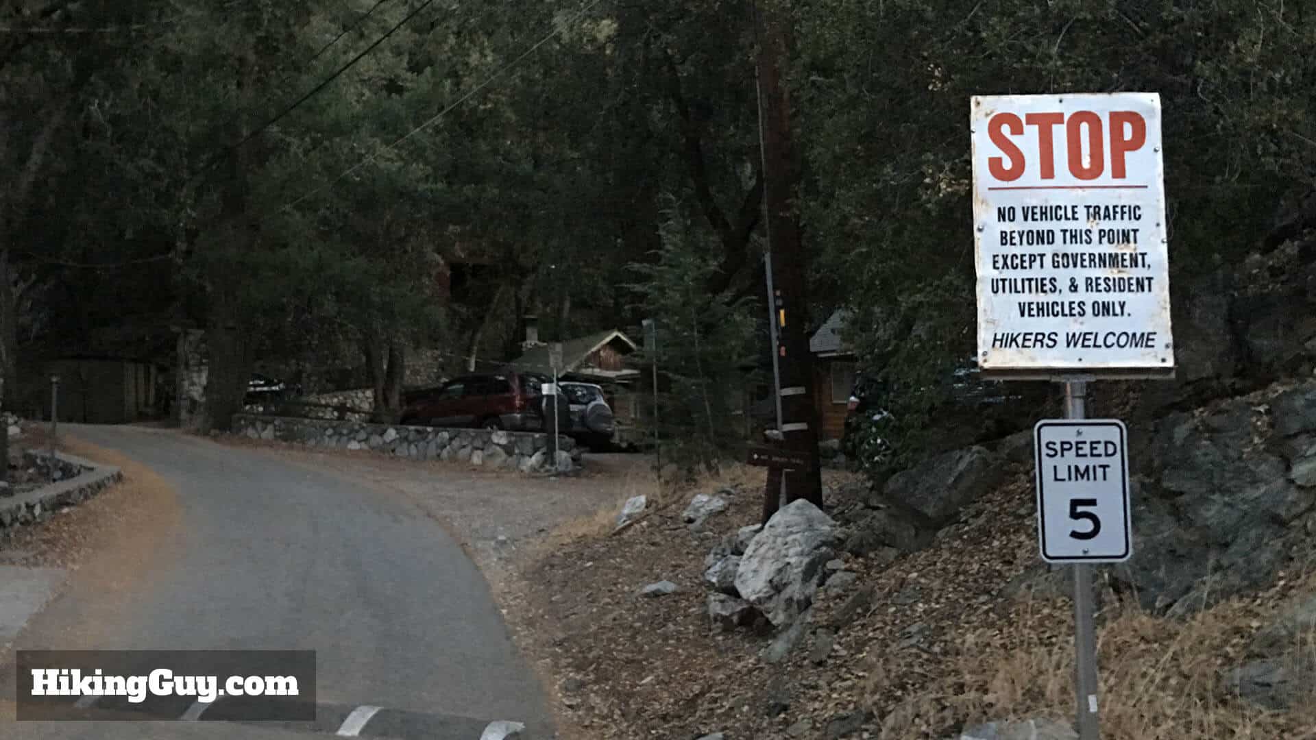 bear canyon trail to mt baldy parking