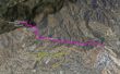 Hike Brown Mountain Dam Arroyo Seco 3d Map