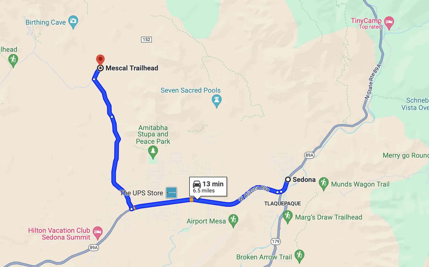 Hike Devils Bridge Sedona Location 2