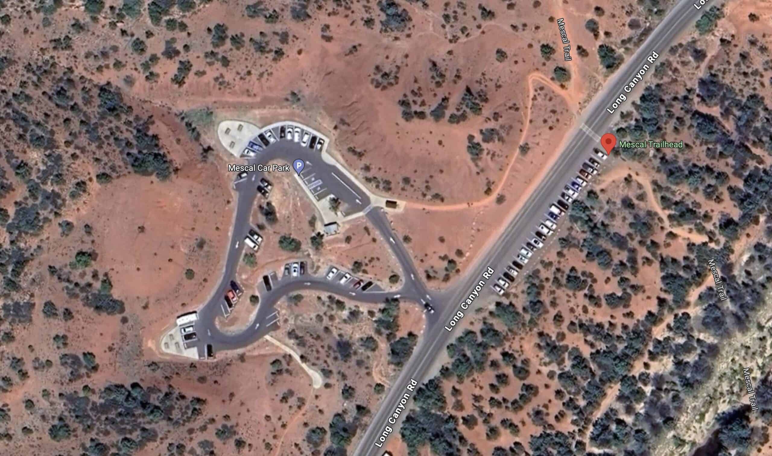 Hike Devils Bridge Sedona Parking Map