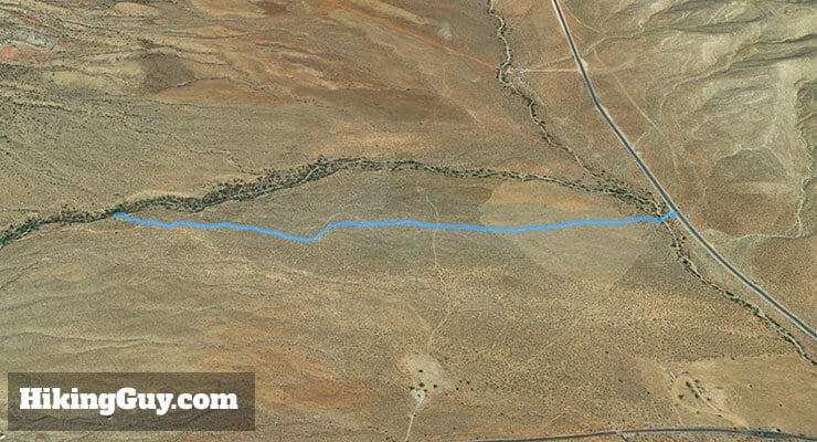 Hike First Creek Canyon Trail 3d map
