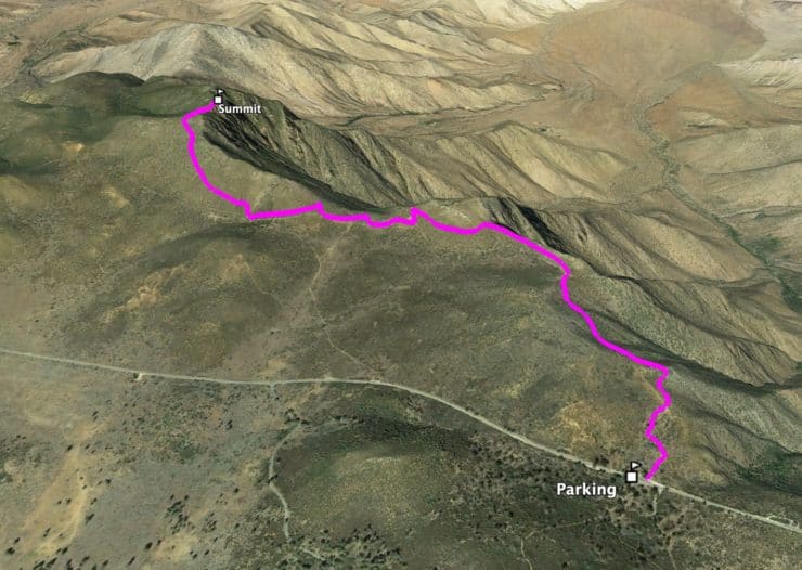 Hike Garnet Peak Via Pct 3d Map