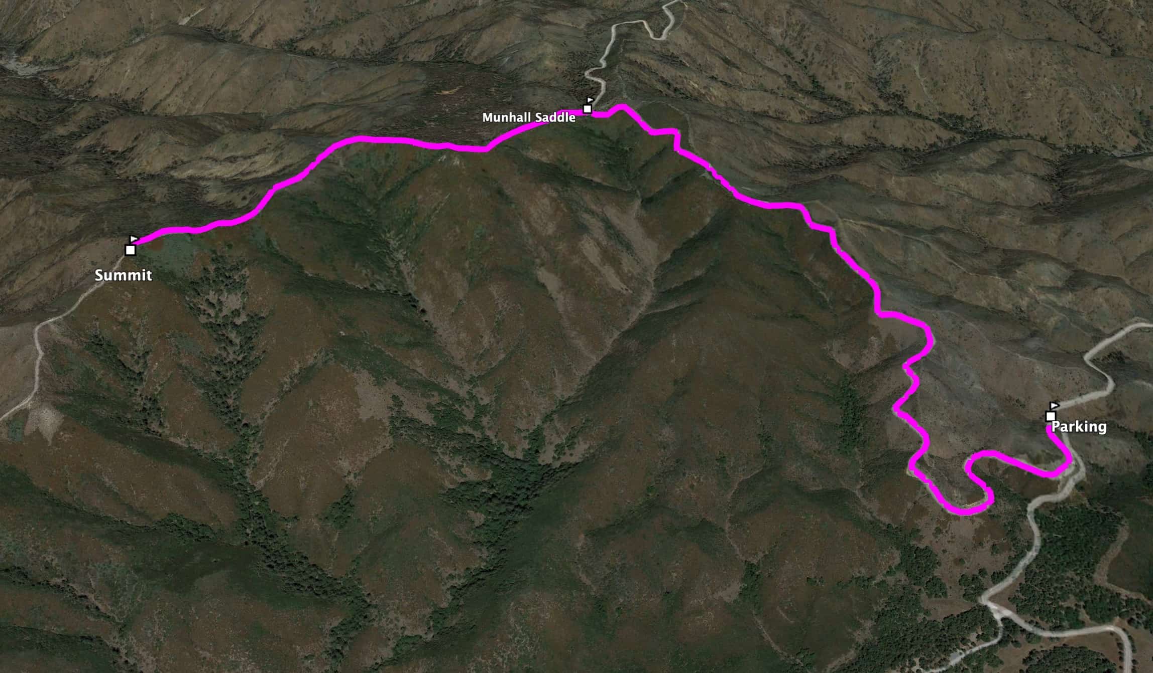 Hike Los Pinos Peak Orange County 3d Map