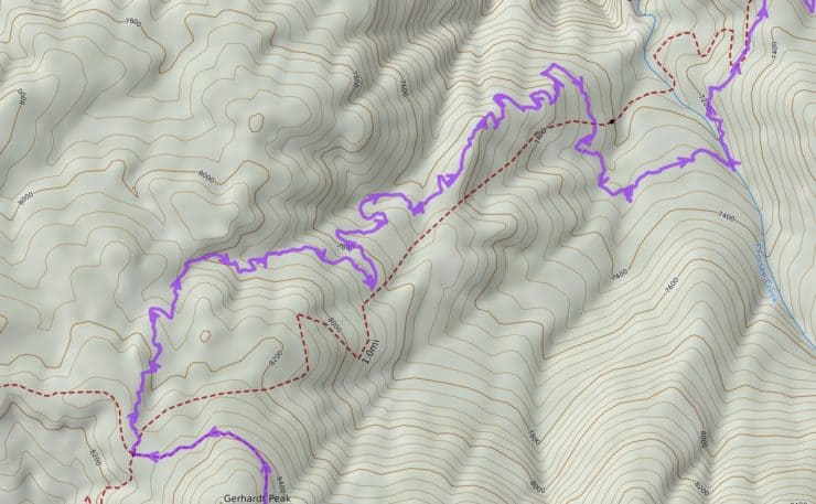 Hike San Bernardino East Peak From Forsee Creek Trail Map Problem
