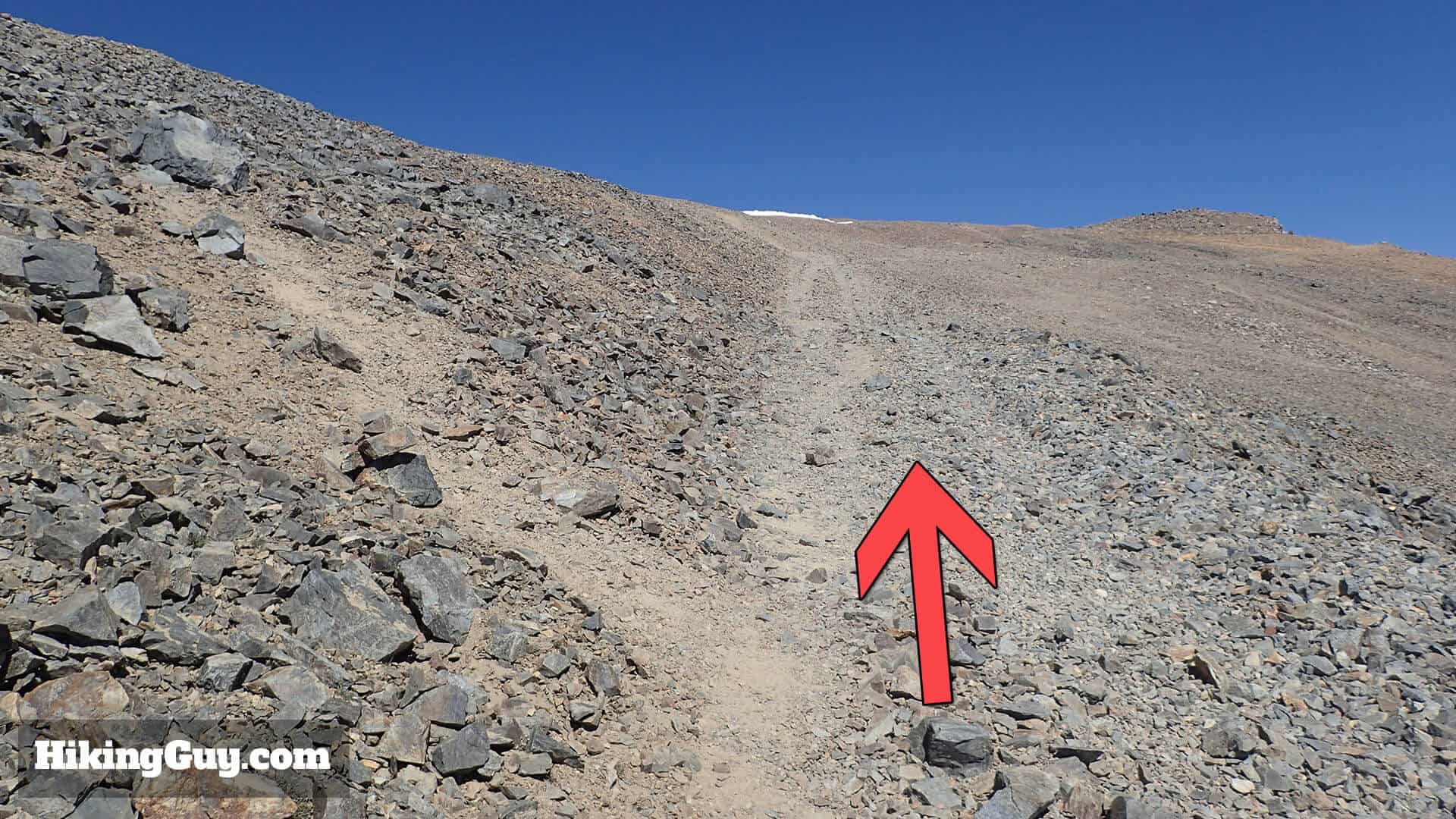 white mountain peak hike