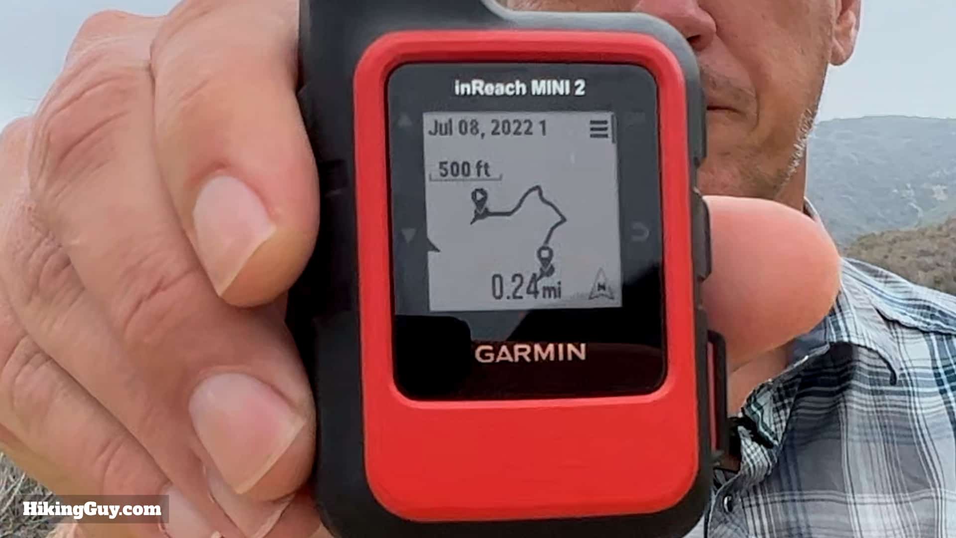 Inreach Mini 2 Guide Breadcrumb Navigation