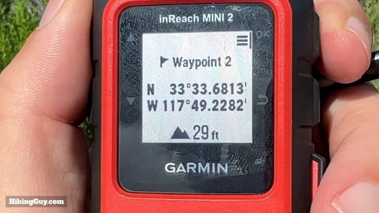 Inreach Mini 2 Guide Waypoint