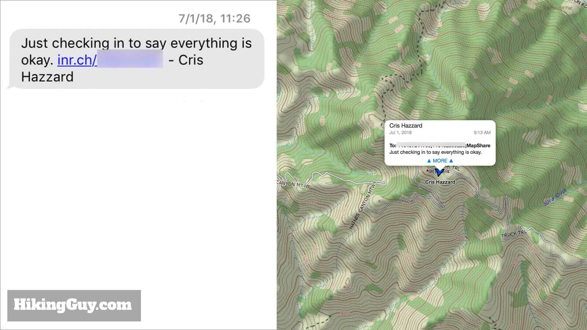 Inreach Mini Got Message