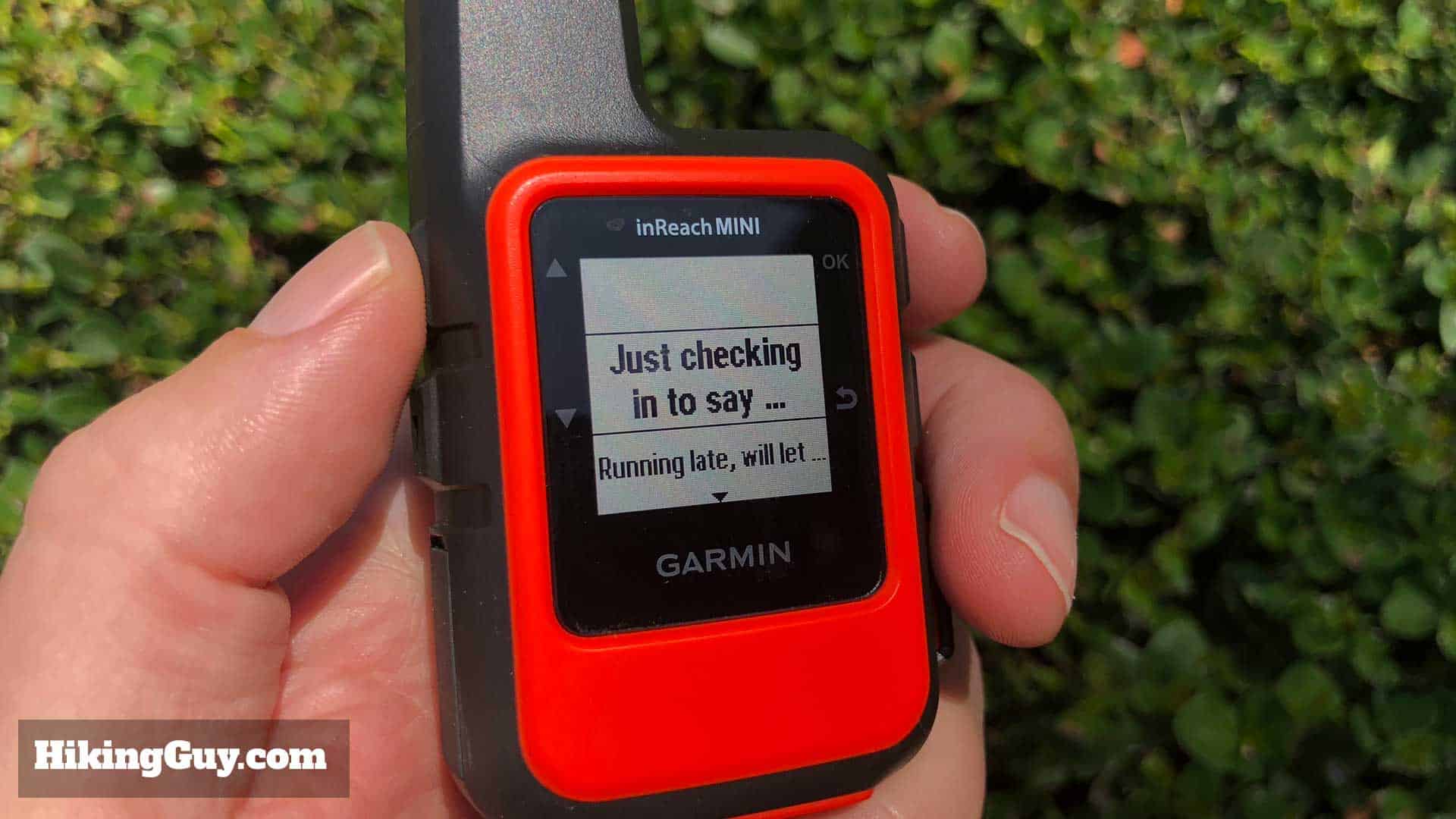 Inreach Mini Preset Loaded