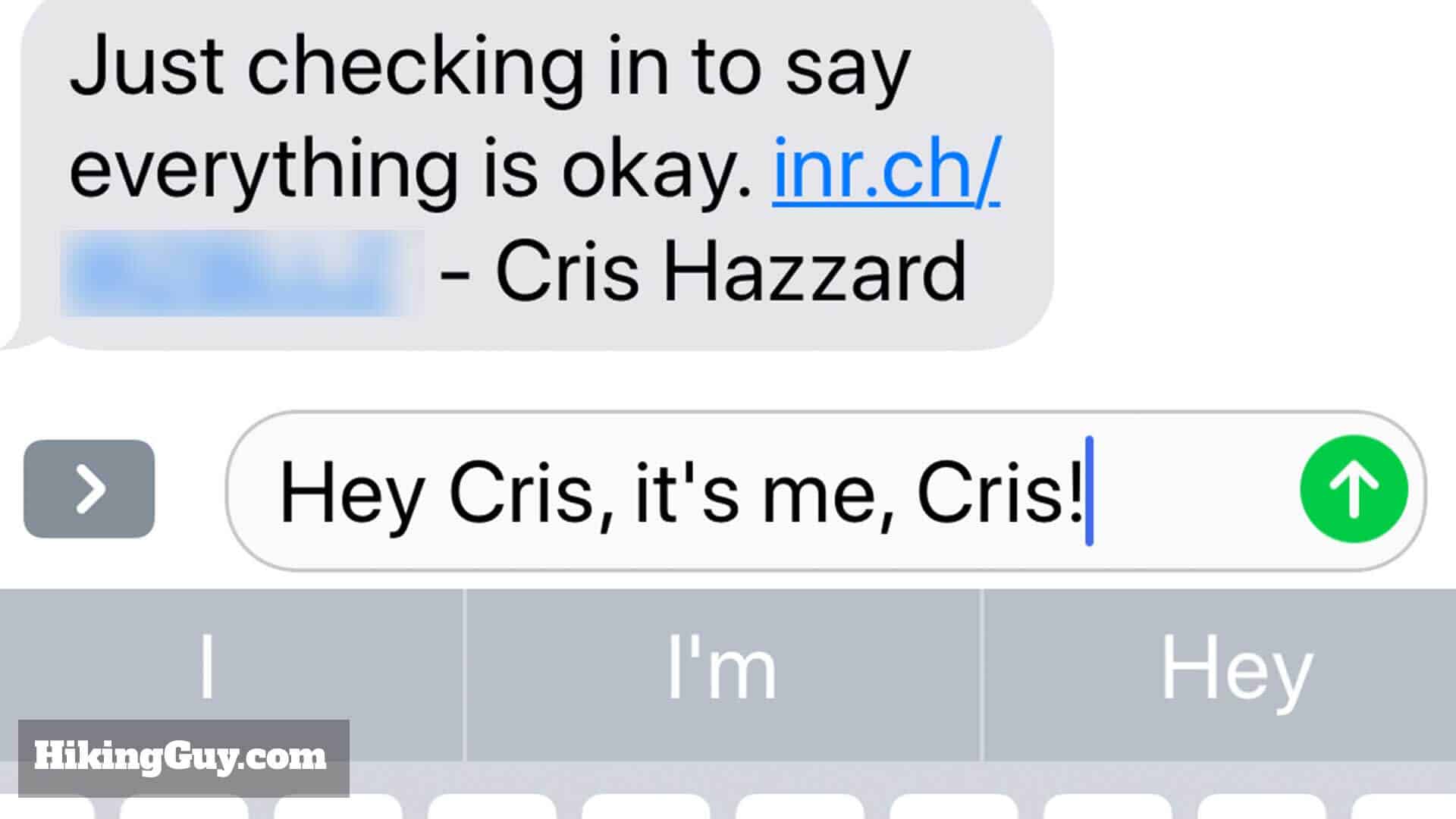 Inreach Mini Text Back