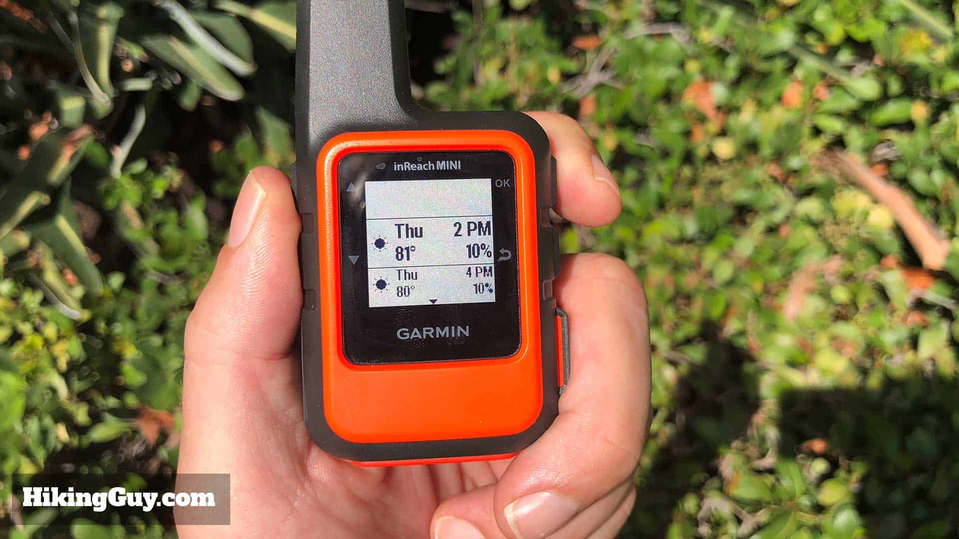 Inreach Mini Weather Forecast