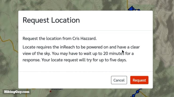 Inreach Request Confirmation