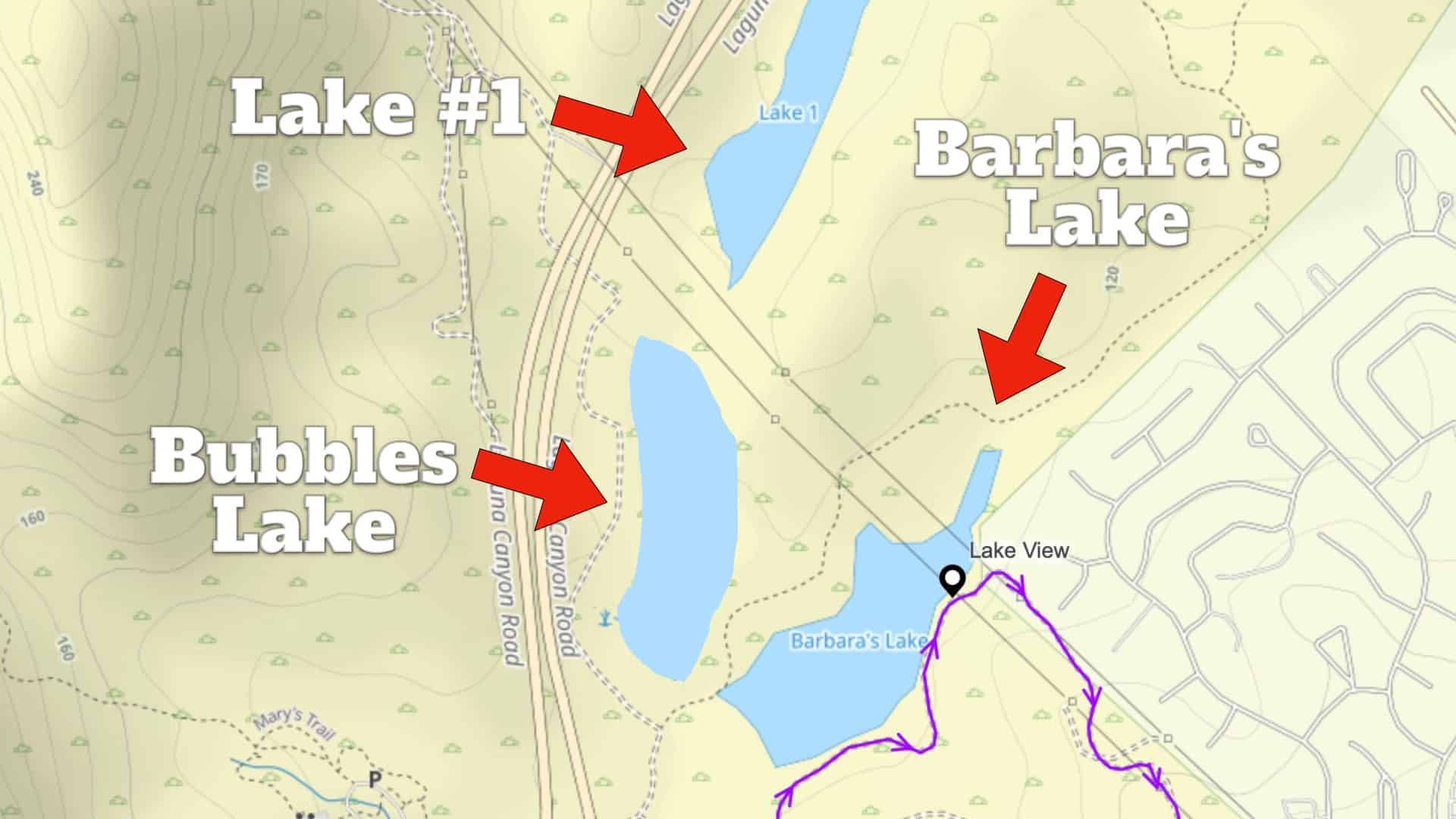 Laguna Lakes Map