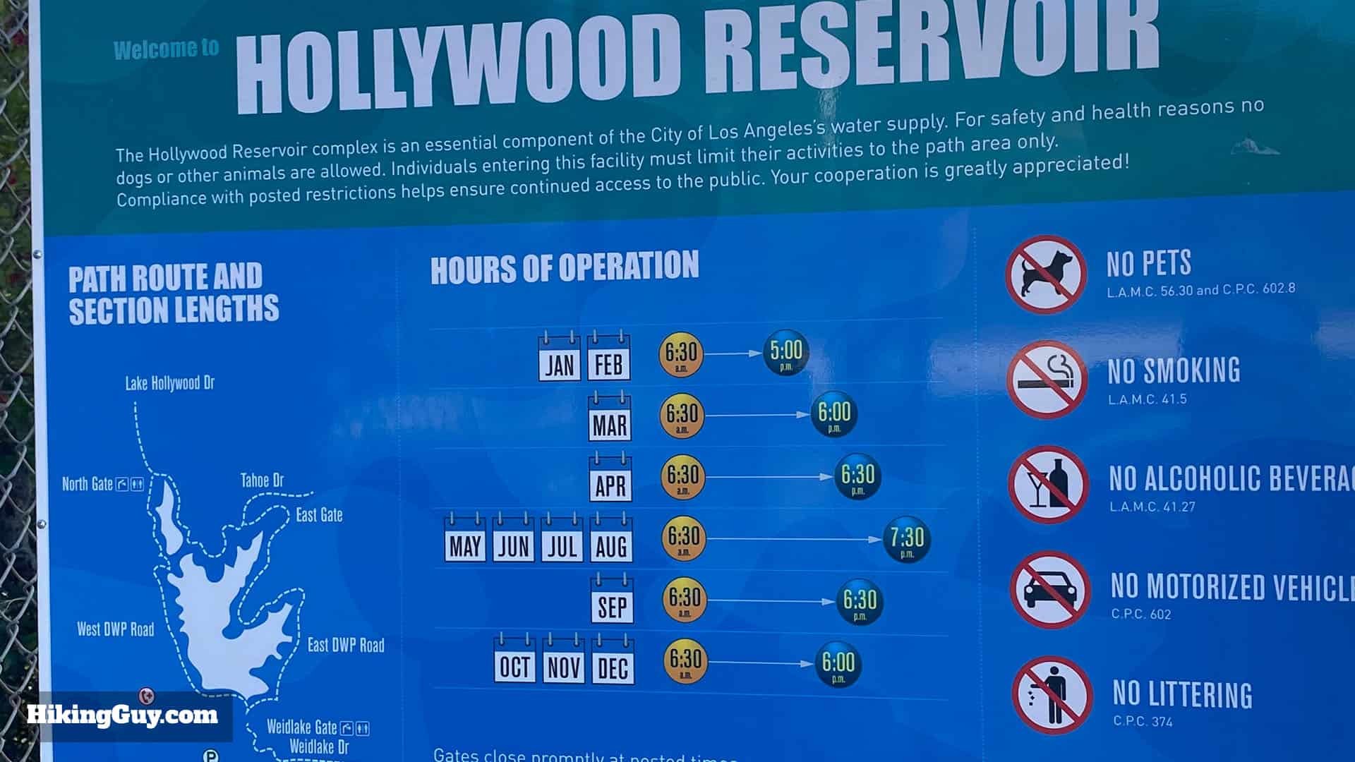 Lake Hollywood Hike Directions 5
