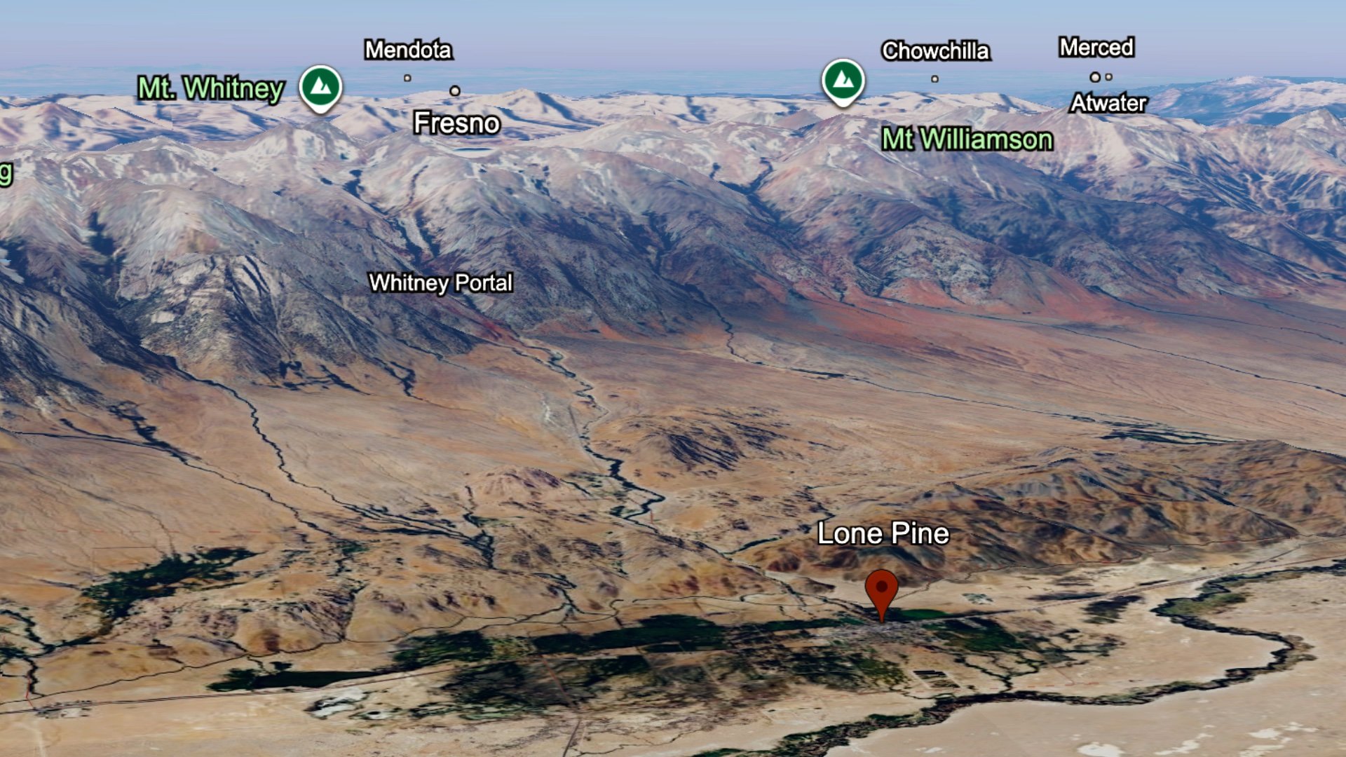 Lone Pine And Mt Whitney