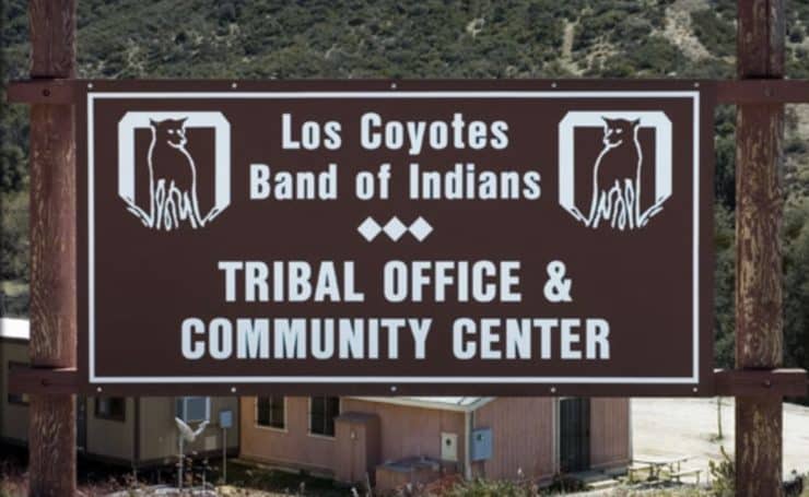 Los Coyotes Sign
