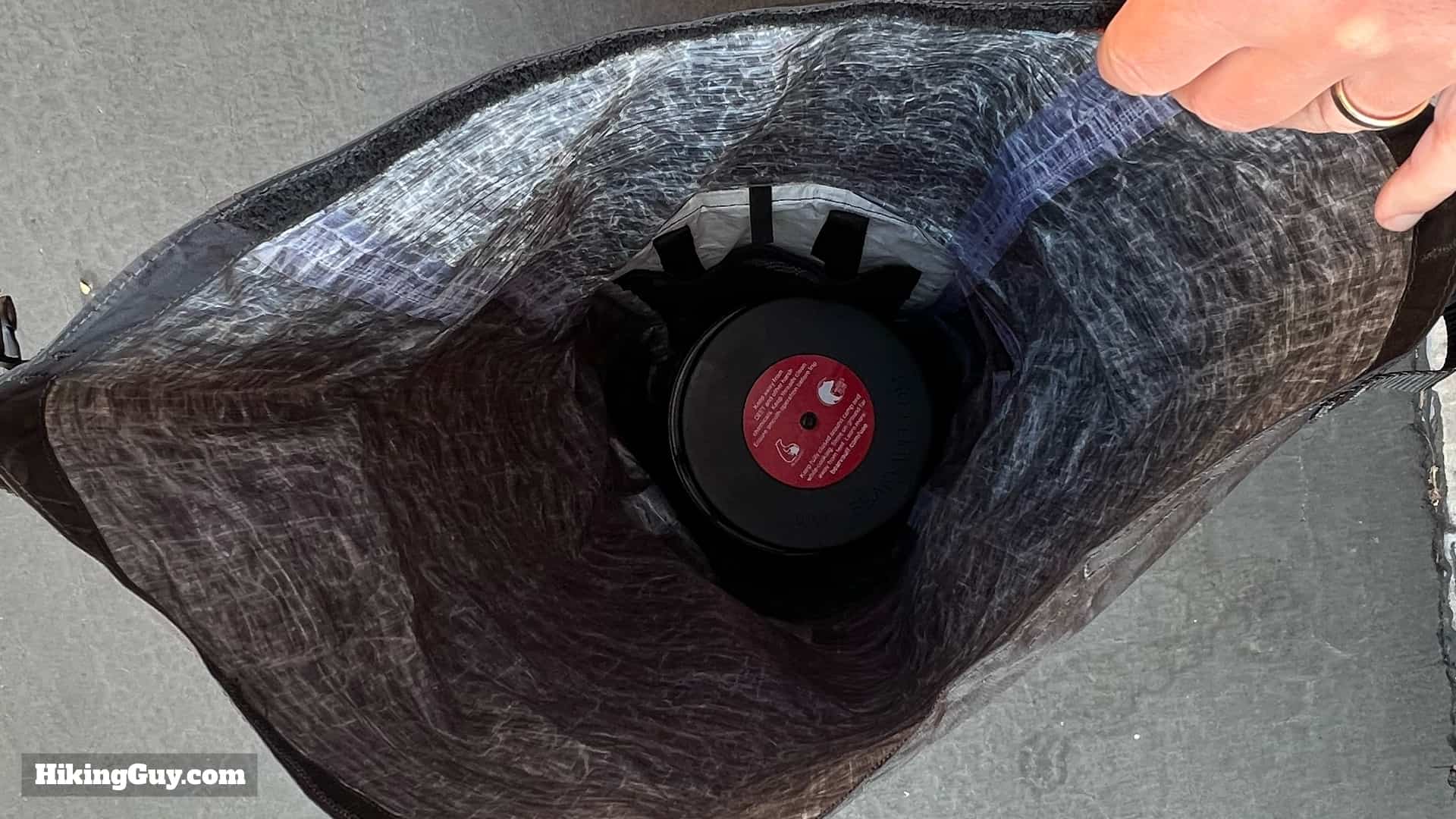 Lost Coast Bear Canister In Backpack