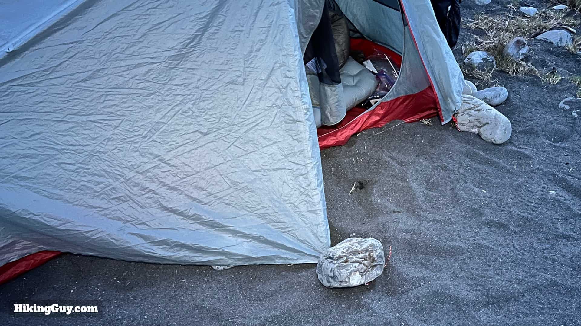 Lost Coast Stones On Tent