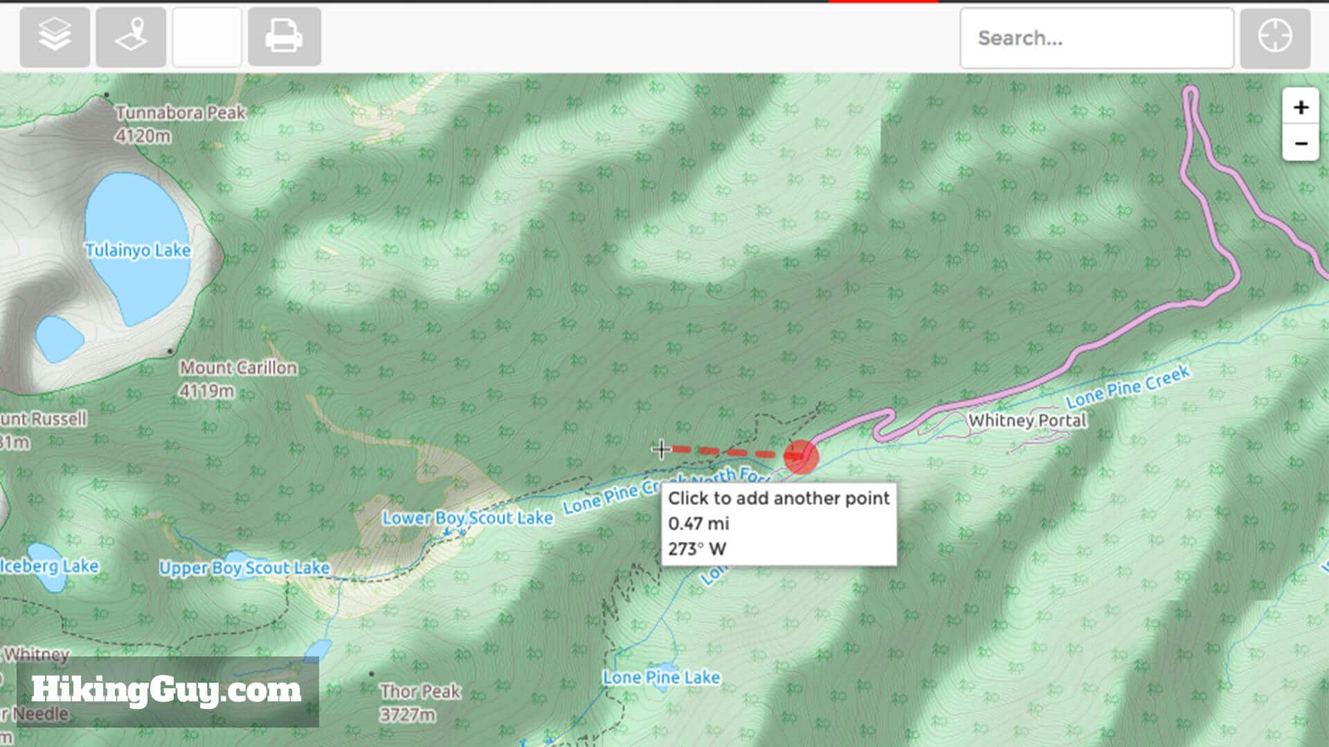 making waypoints on Gaia GPS