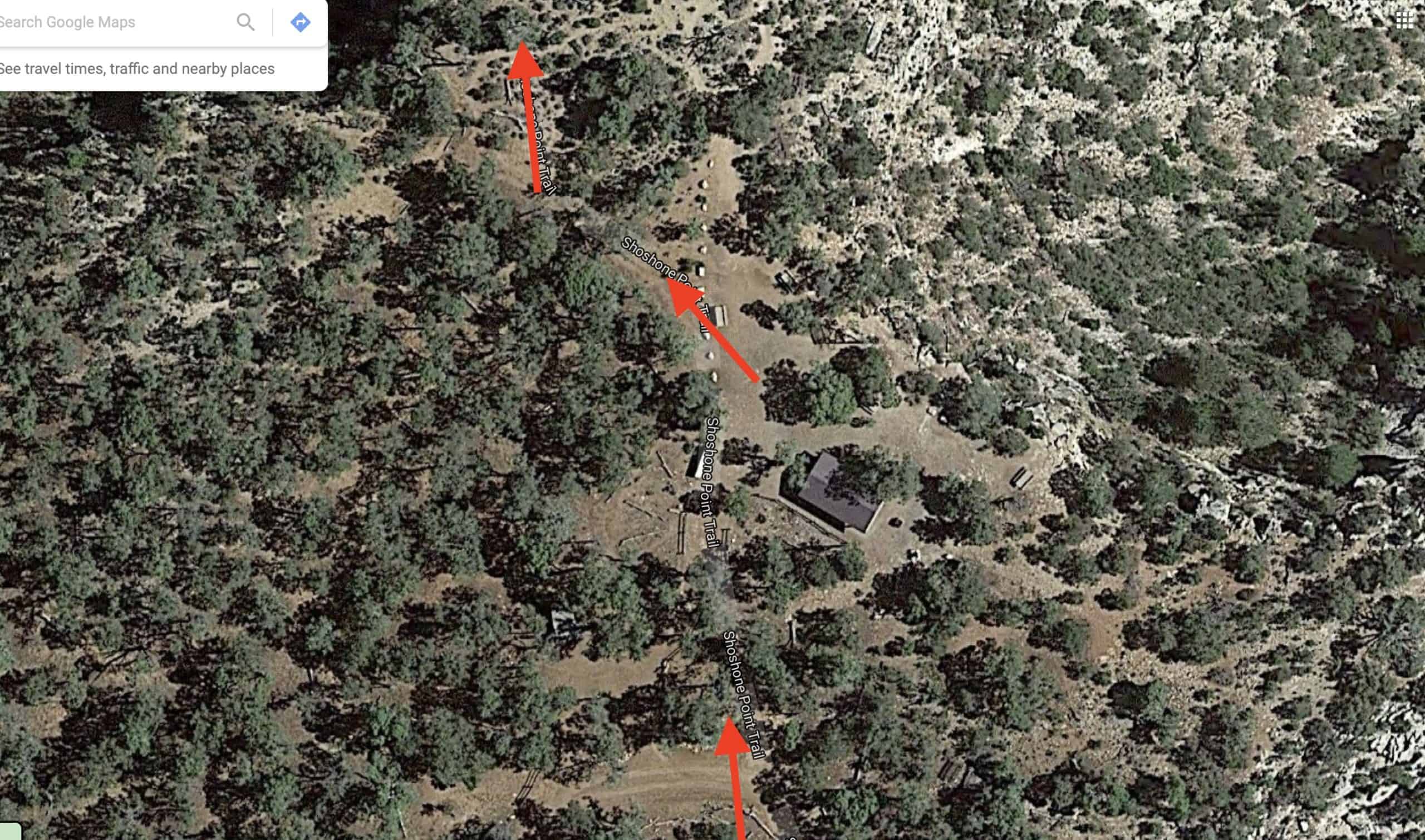 Map Shoshone Picnic Area