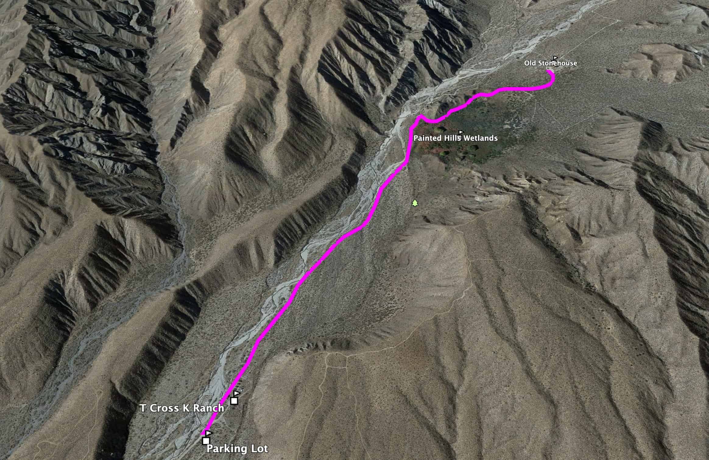 Mission Creek Preserve Hike 3d Map