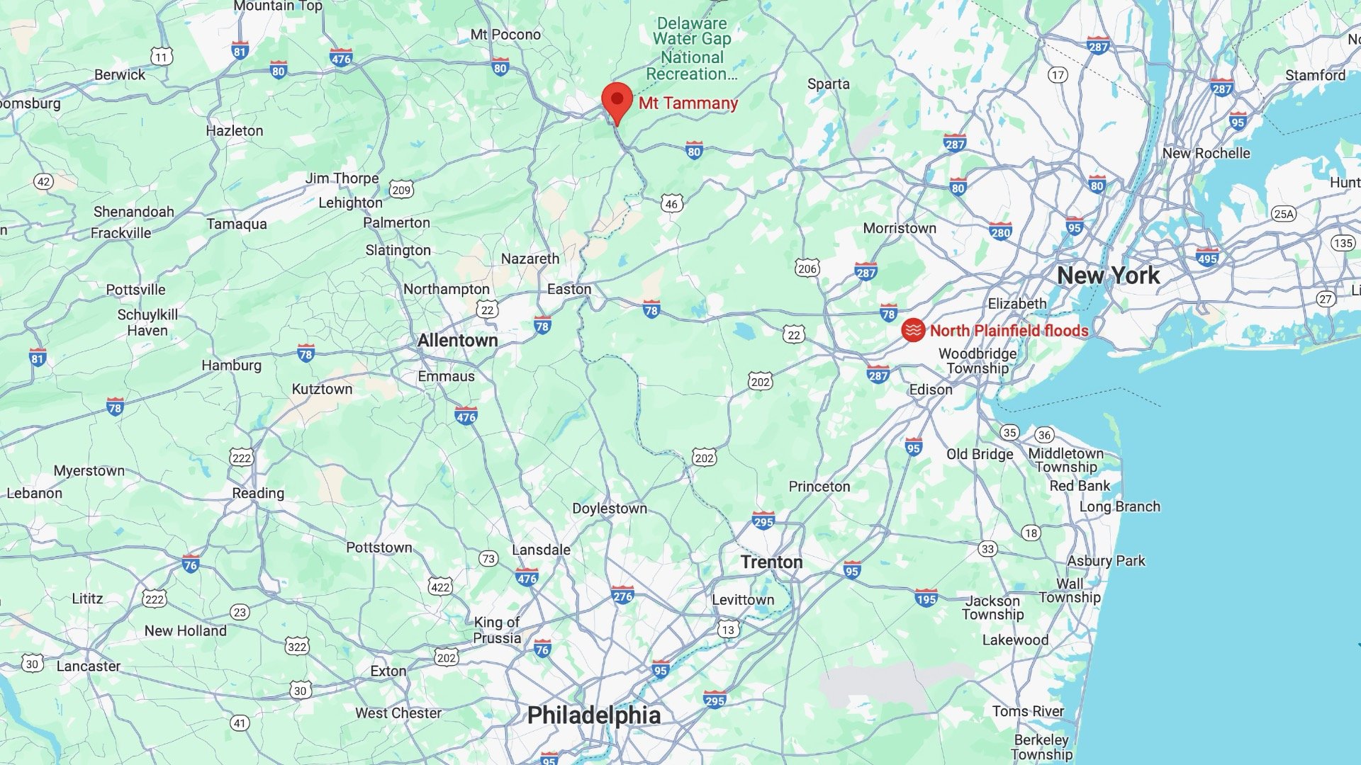 Mount Tammany Hike Location 2