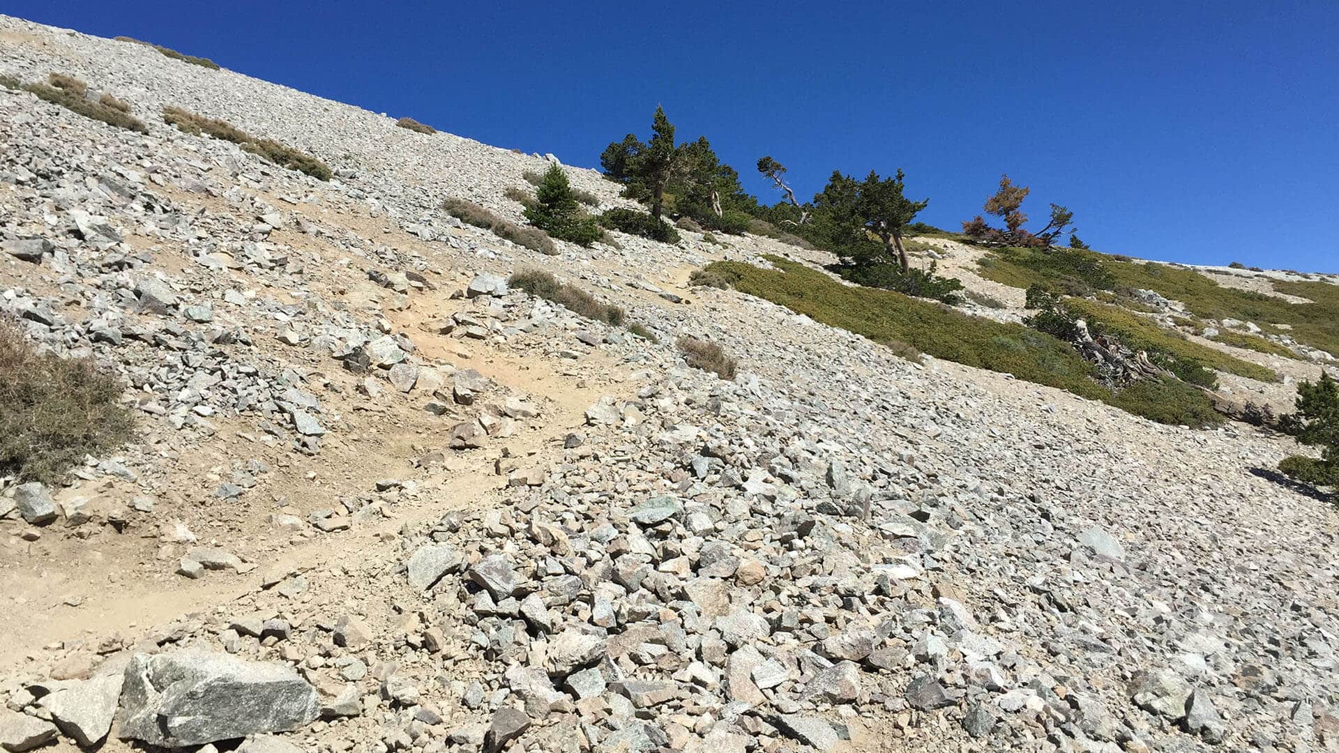 mt baldy hike trail splits