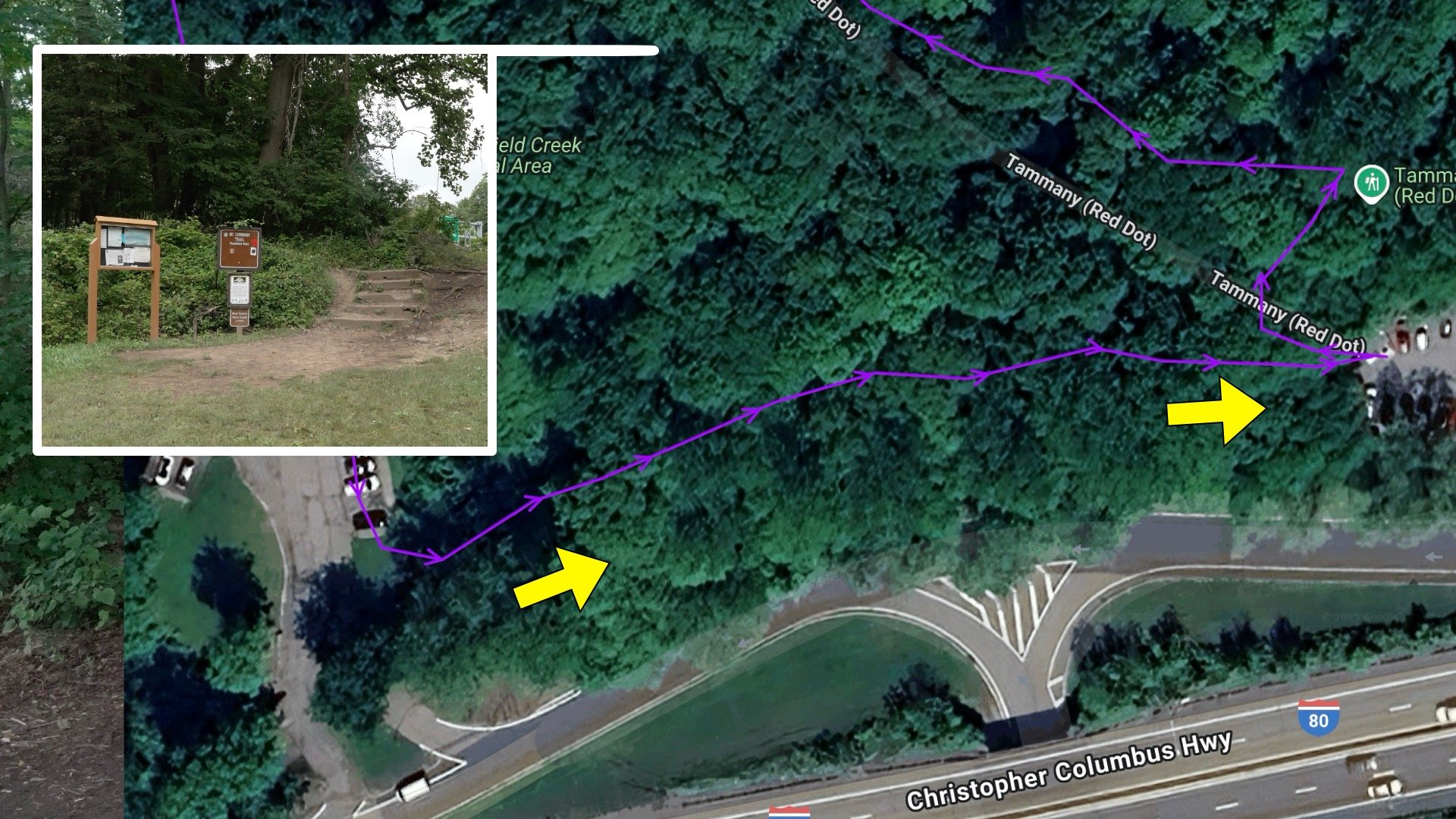 Mt Tammany Red Dot Directions 2