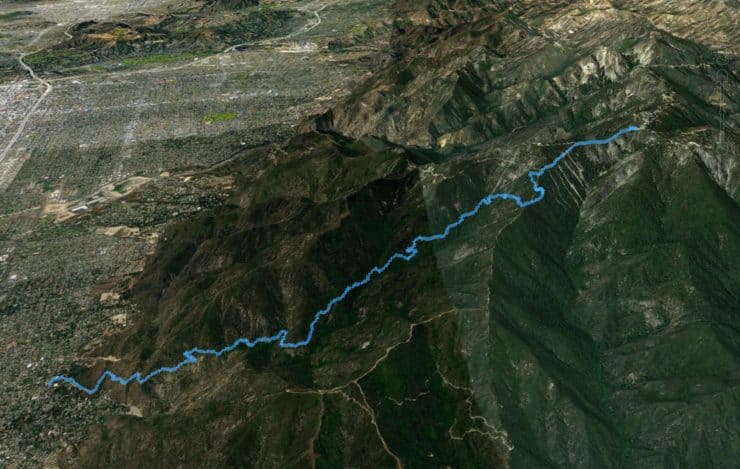 Mt Wilson Trail 3d Map