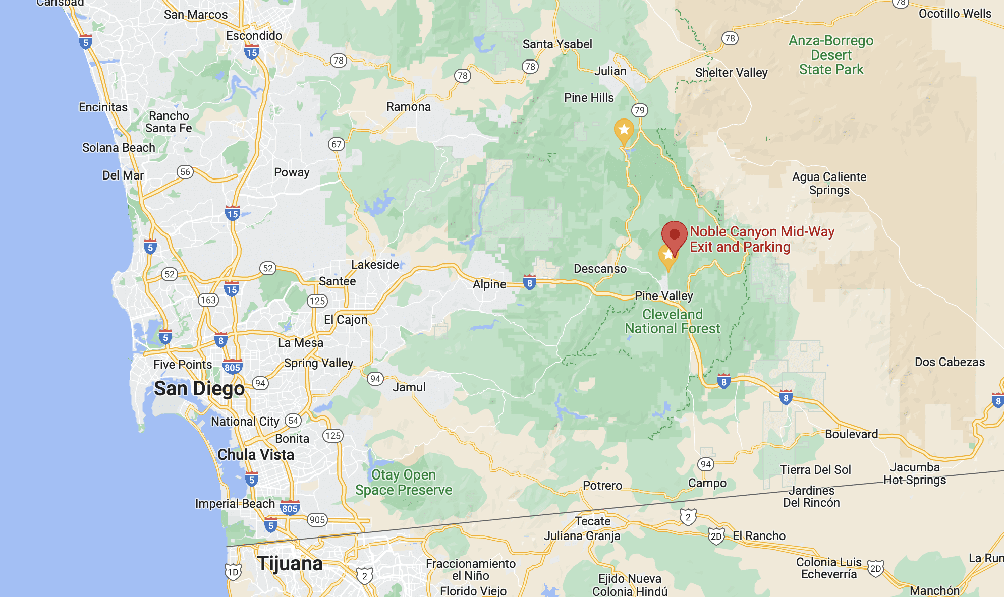 Nobel Canyon Trail Parking