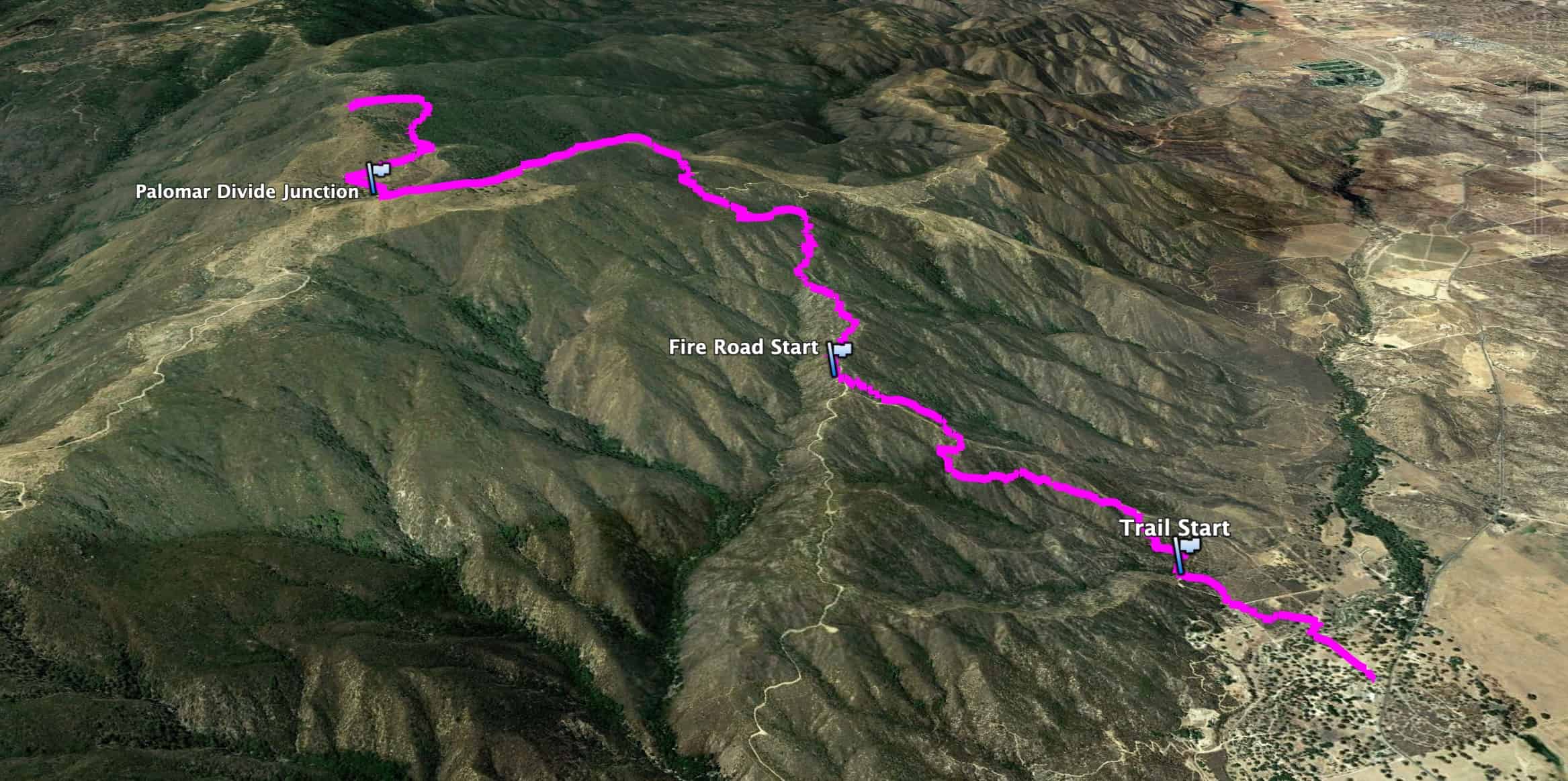Oak Grove Trail To High Point 3d Map