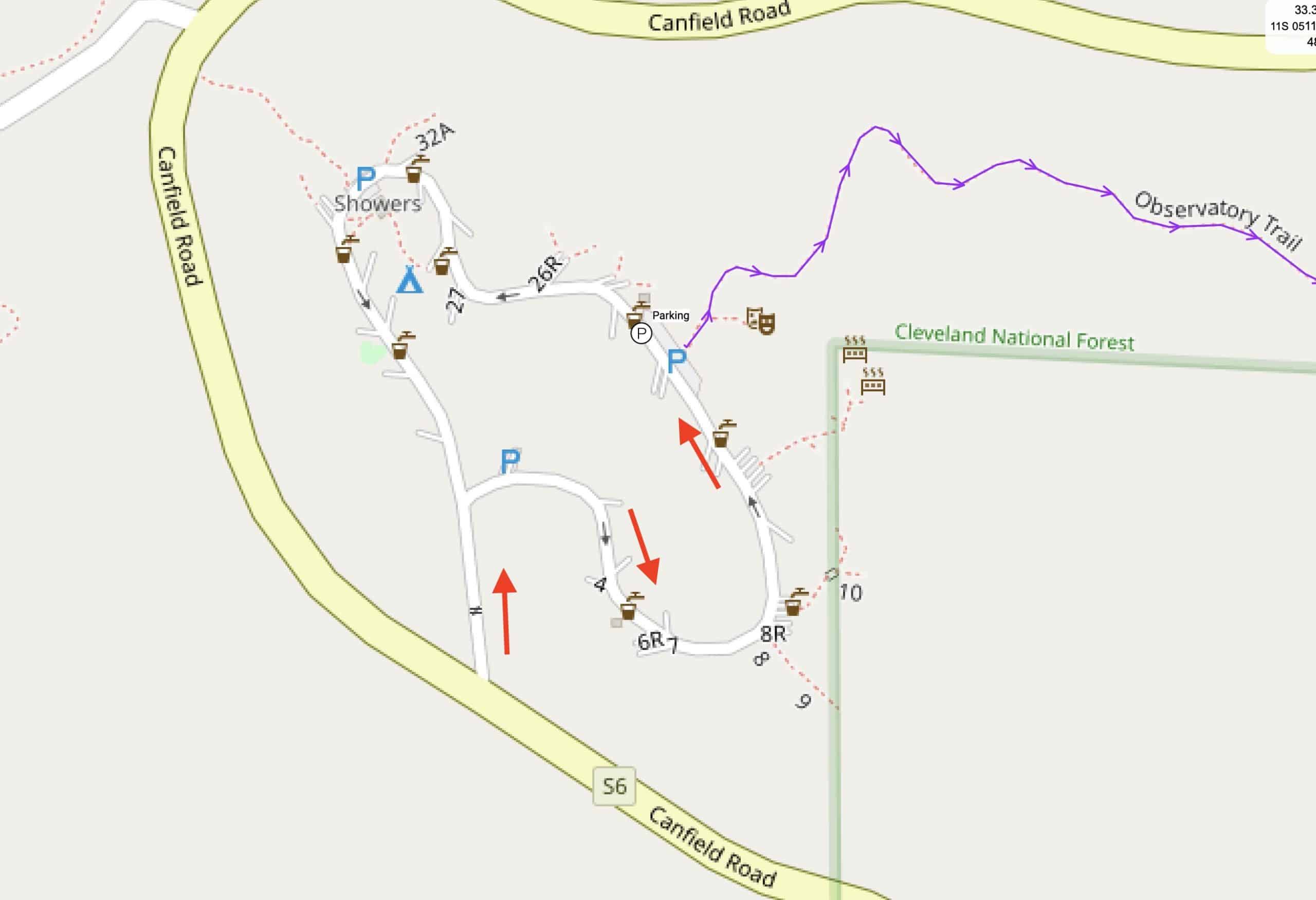 Observatory Trail Parking