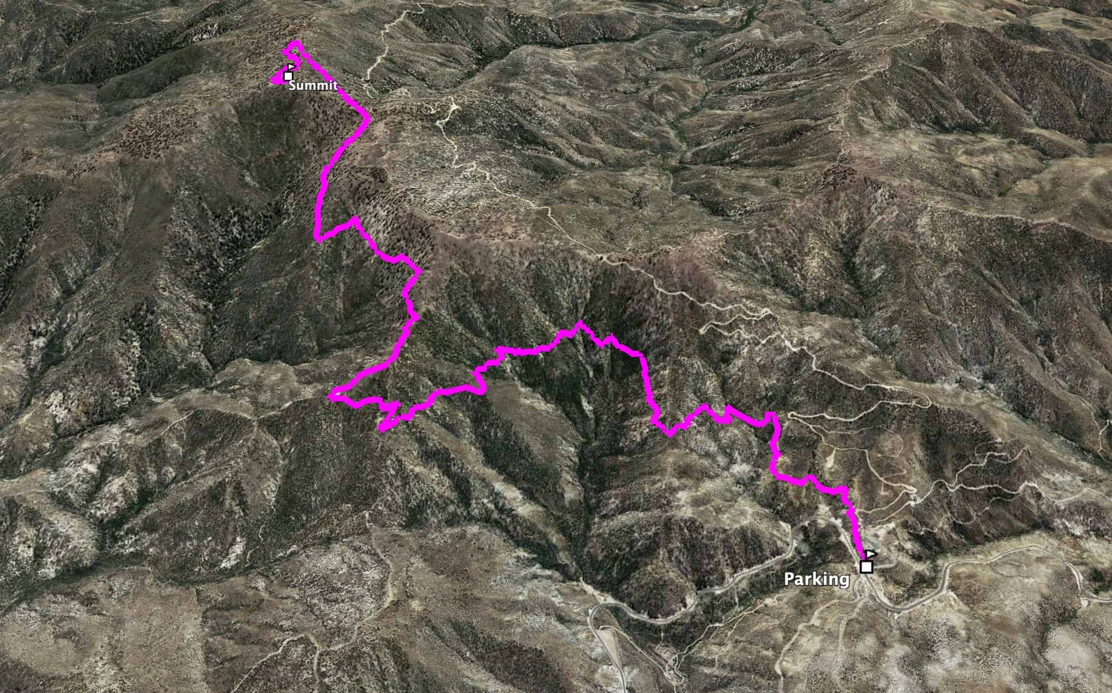 Pacifico Mountain Hike 3d Map