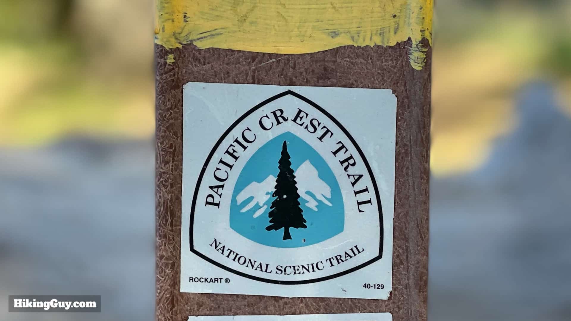Pct Sign On Eagle Creek Hike