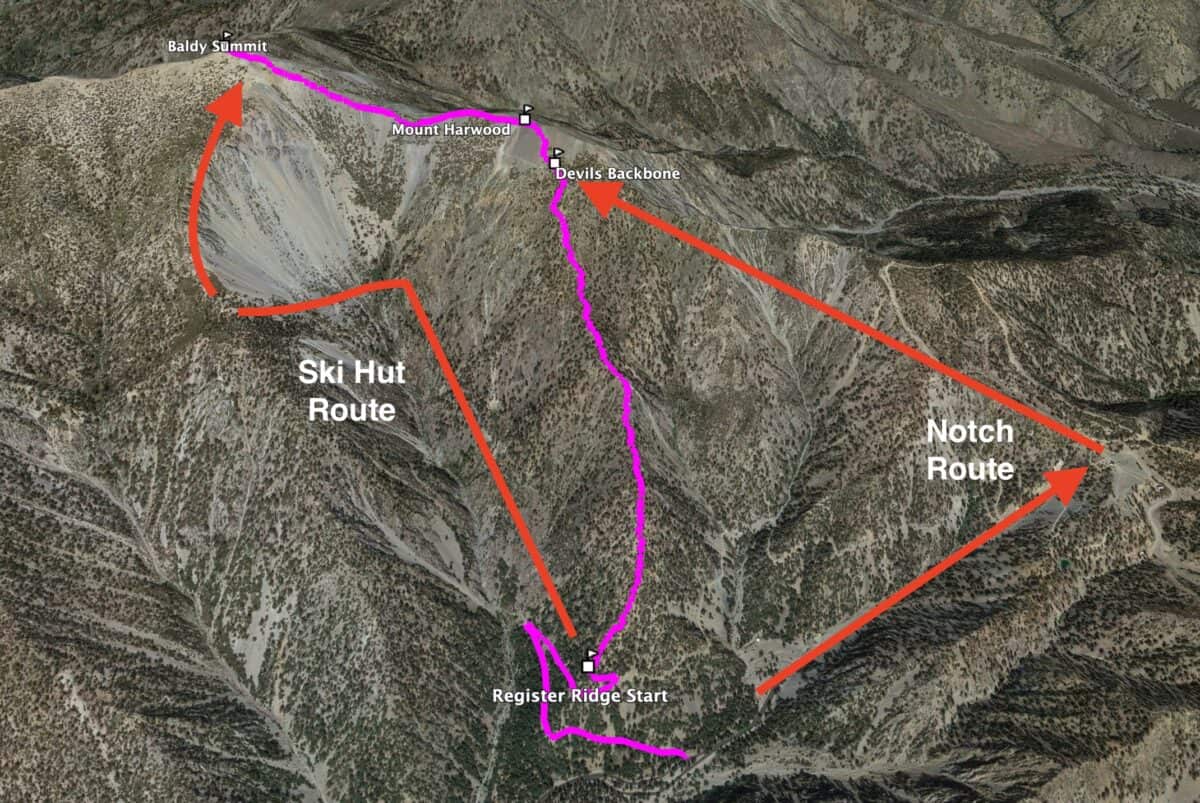 Register Ridge To Mount Hardwood Baldy 3d Map