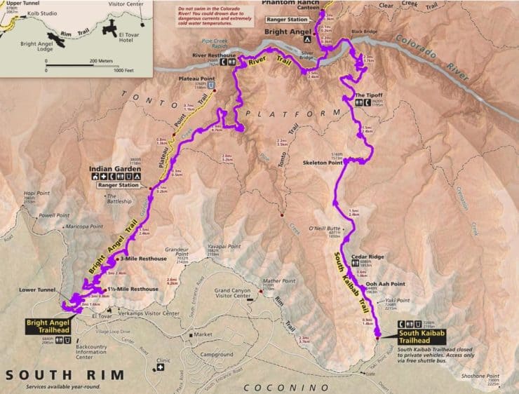 Rim To River Overview Map