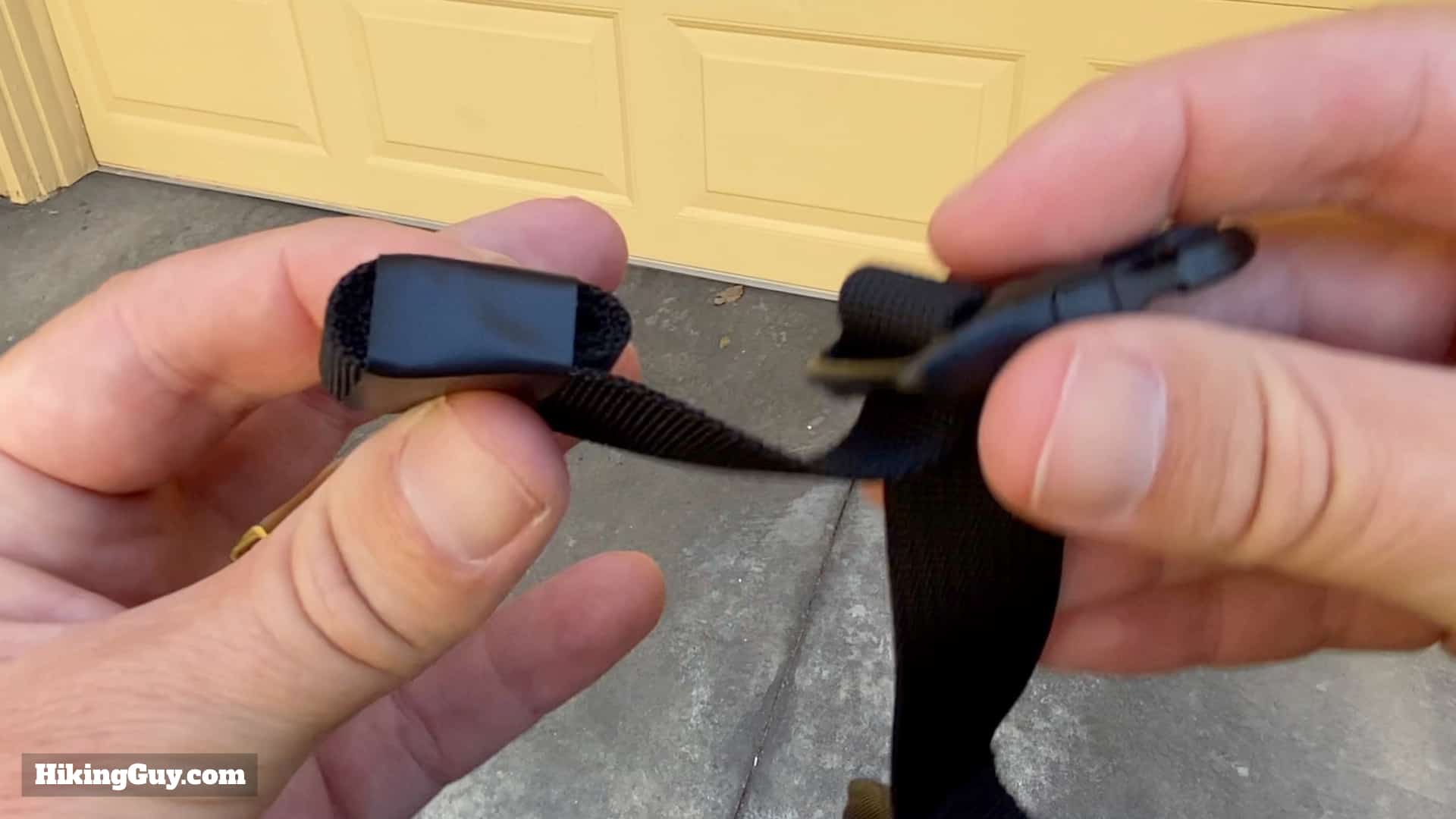 Rolled Up Backpack Strap