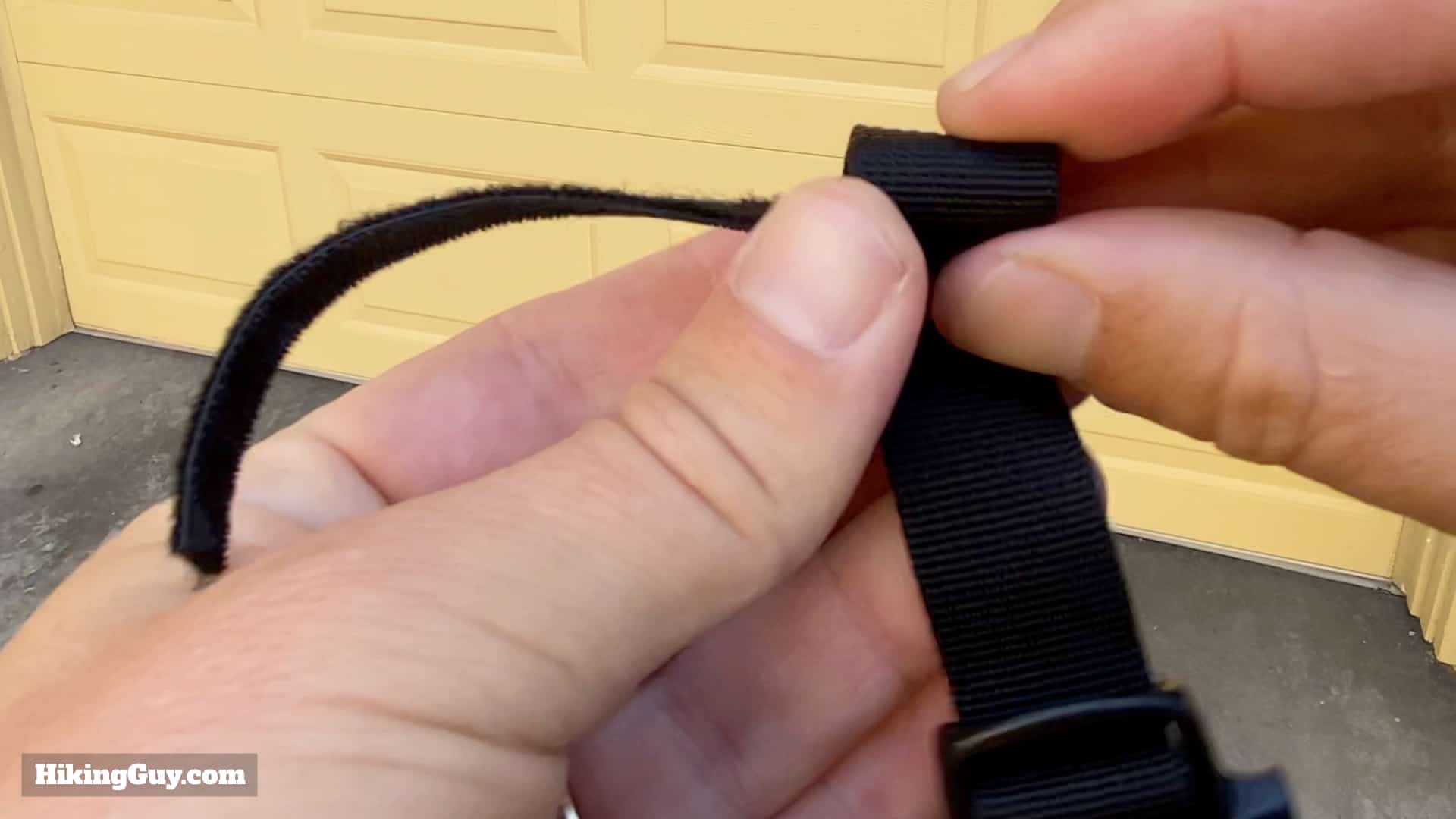 Rolling Backpack Strap With Velcro