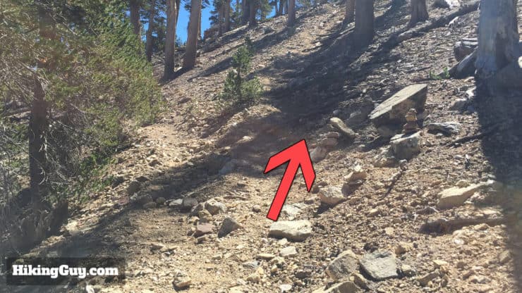 San Bernardino Peak Hike trail junction