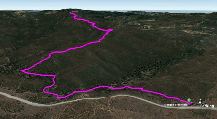 San Mateo Peak 3d Map