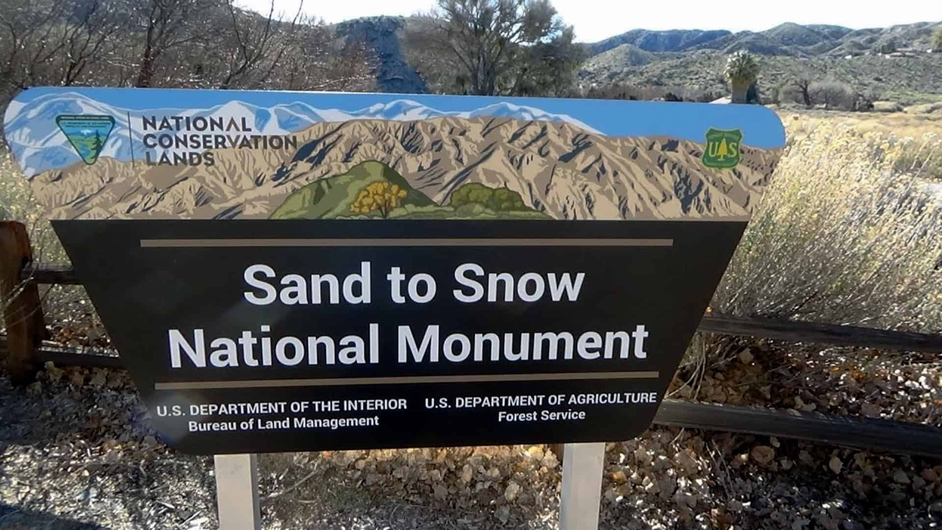 Sand To Snow National Monument