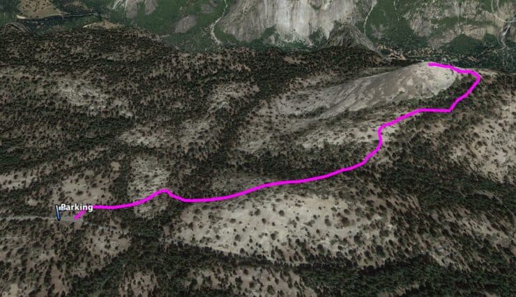 Sentinel Dome Hike 3d Map